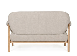 2-Seater Sofa Natural Upholstered L145