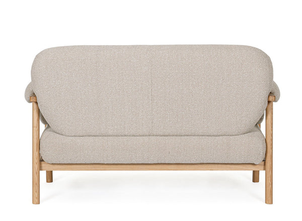 2-Seater Sofa Natural Upholstered L145