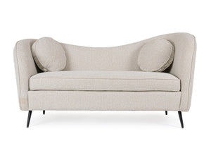 2-Seater Sofa Natural Upholstered L163