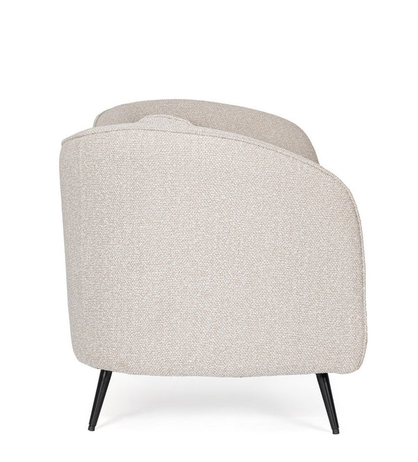 2-Seater Sofa Natural Upholstered L163