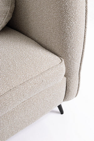 2-Seater Sofa Natural Upholstered L163