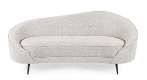3-Seater Sofa Light Grey Upholstered L183