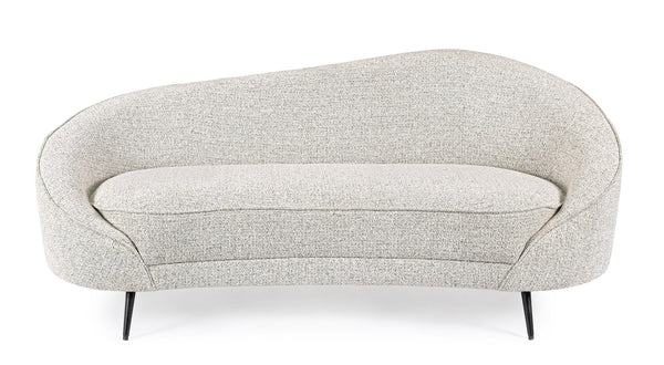 3-Seater Sofa Light Grey Upholstered L183