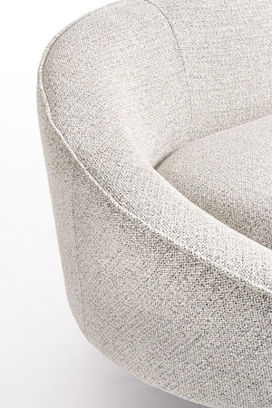 3-Seater Sofa Light Grey Upholstered L183