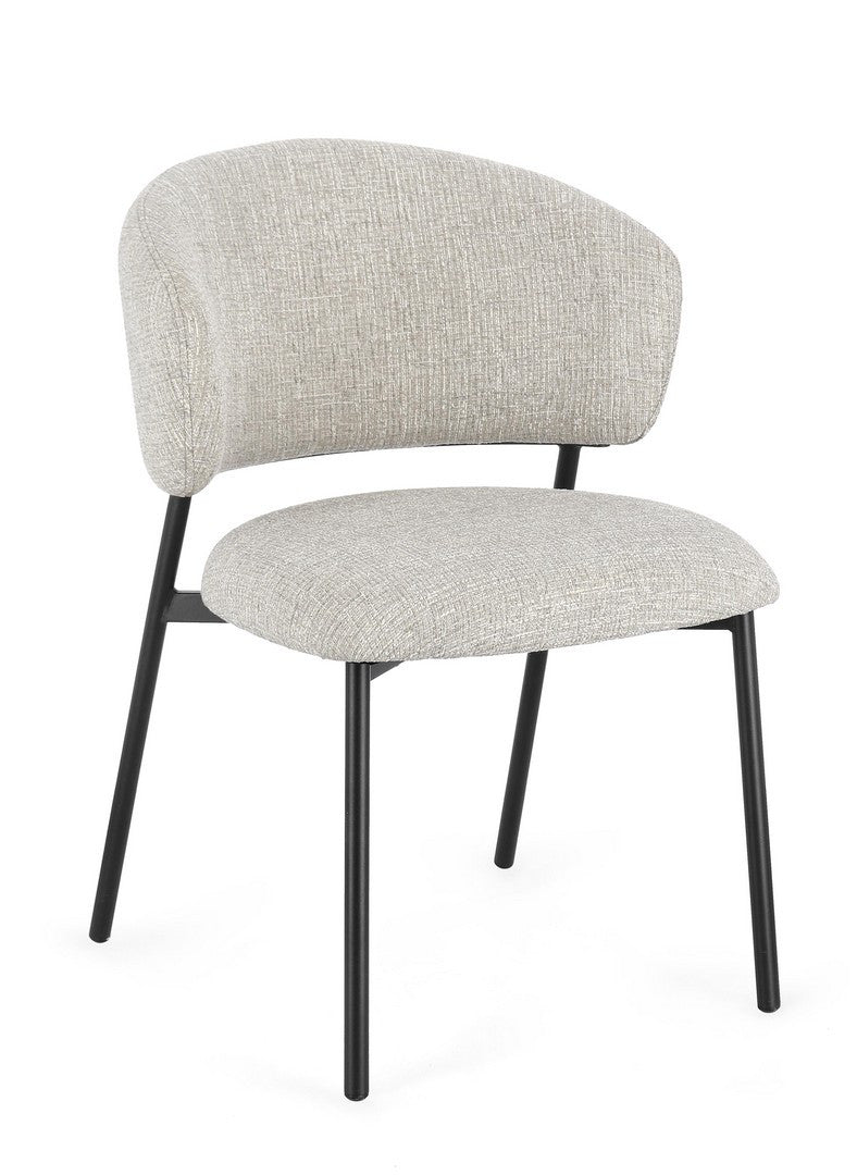 Dining Chair Black and Rock Finish