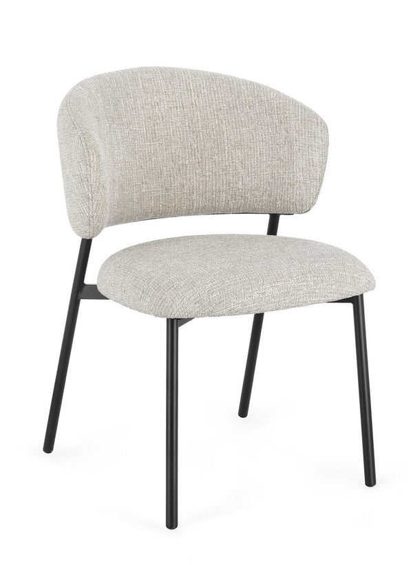 Dining Chair Black and Rock Finish