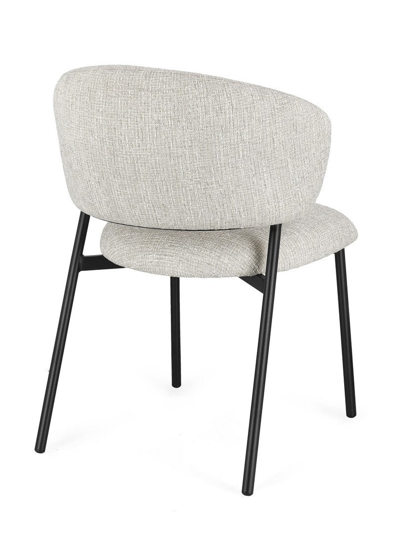 Dining Chair Black and Rock Finish