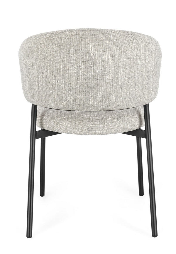 Dining Chair Black and Rock Finish