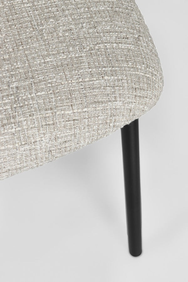 Dining Chair Black and Rock Finish