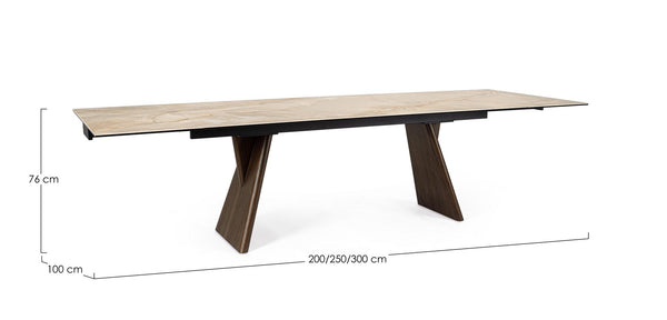 Extendable Dining Table 180–260 cm Patagonia Finish