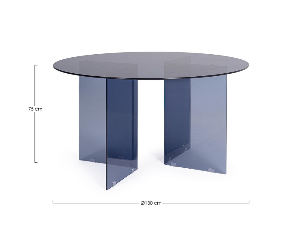 Round Dining Table Ø130 cm Dark Finish