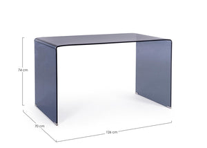 Desk 126x70 cm Dark Finish