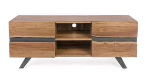 Modern 2-Door Low Cabinet for Living Room Storage