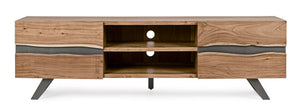 Modern TV Stand with 2 Doors for Living Room Storage W190