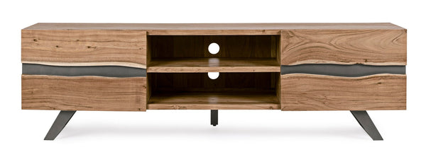 Modern TV Stand with 2 Doors for Living Room Storage W190