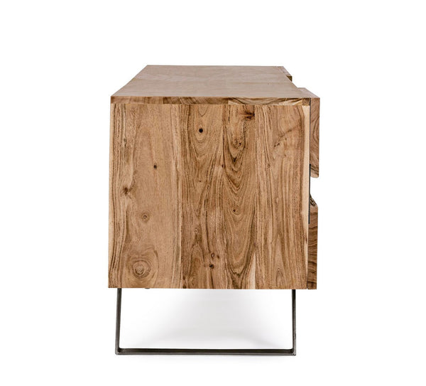 Modern TV Stand with 2 Doors for Living Room Storage W190