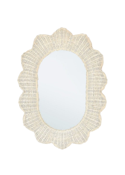 Wall Mirror 94 cm – Beige Decorative Mirror