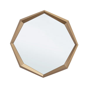 Square Wall Mirror 80x80 cm – Satin Gold Decorative Mirror