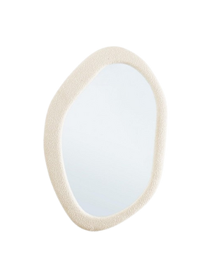 Wall Mirror 90 cm – White Modern Decorative Mirror