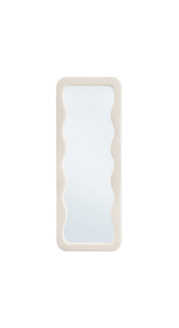 Full Length Wall Mirror 160 cm – White Modern Decorative Mirror