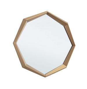 Square Wall Mirror 80x80 cm – Satin Gold Decorative Mirror