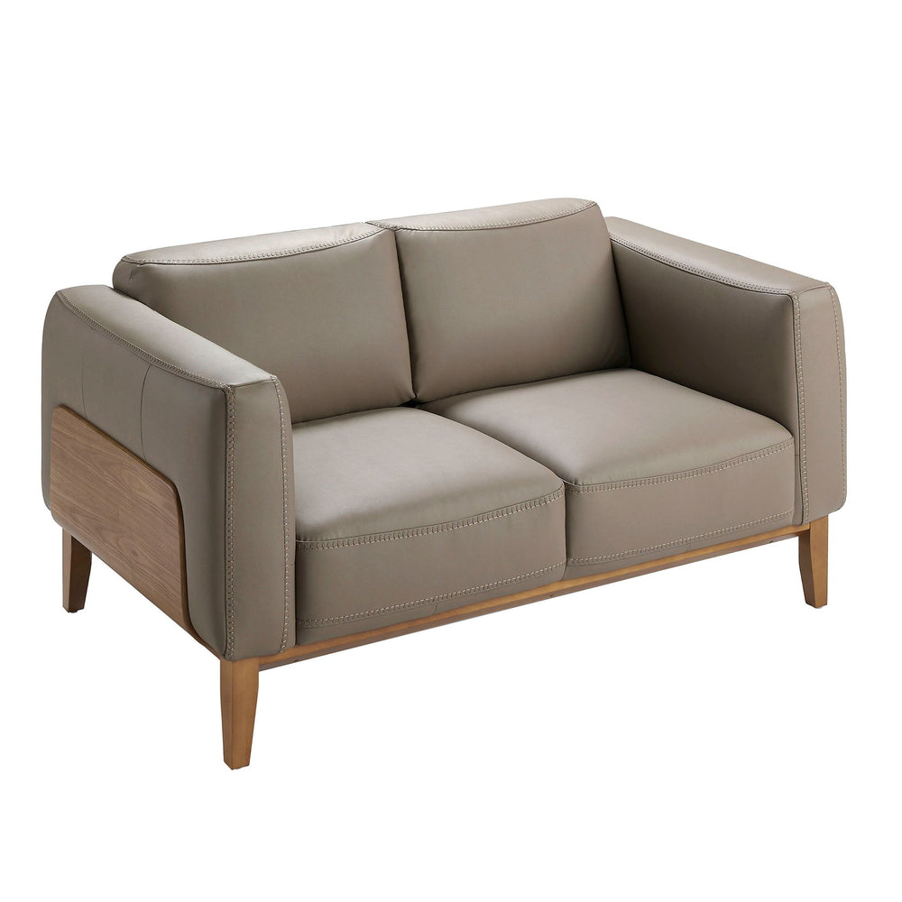 2-seater mink leather sofa