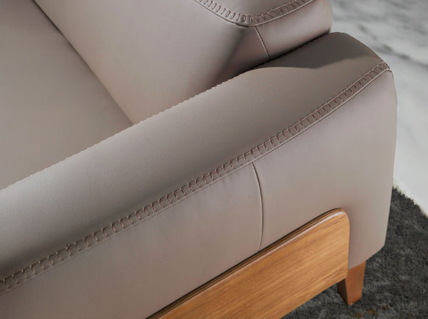 2-seater mink leather sofa