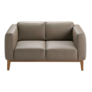 2-seater mink leather sofa