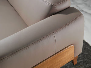 3-seater mink leather sofa