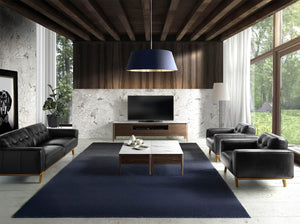Chester 2-seater sofa in black leather