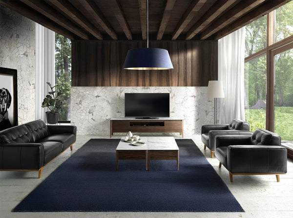 Chester 2-seater sofa in black leather