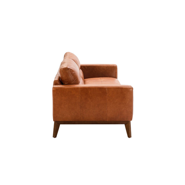 3-seater sofa in brown leather