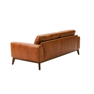 3-seater sofa in brown leather