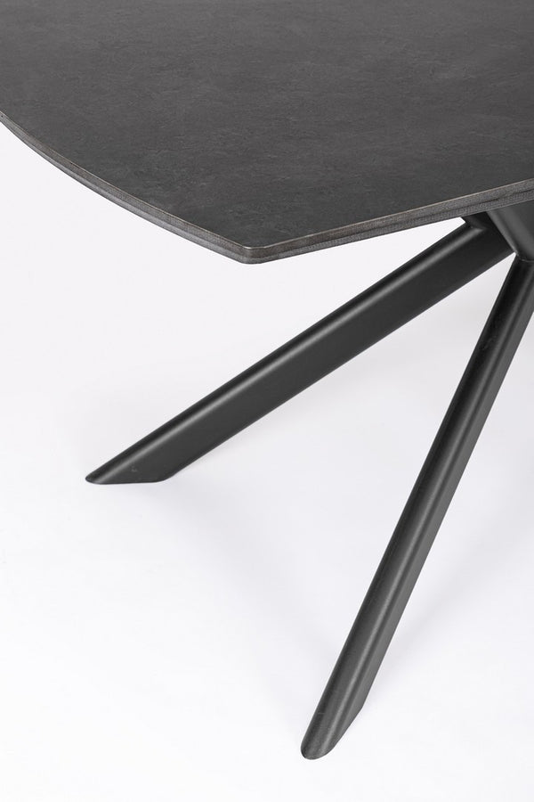 Extendable Dining Table 160–240 cm – Black Modern Table