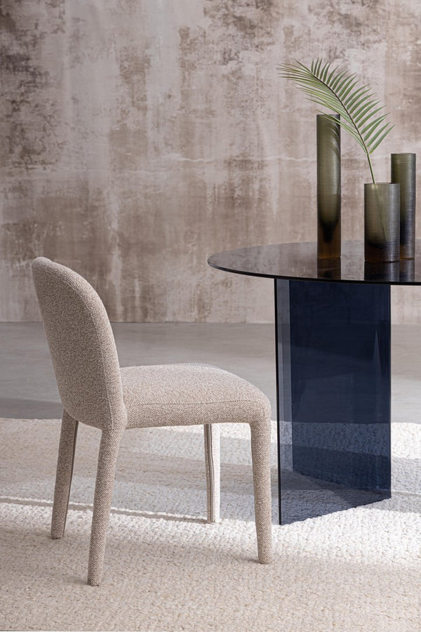 Round Dining Table Ø130 cm Dark Finish
