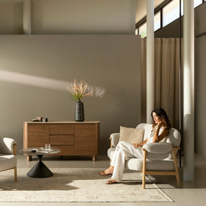 2-Seater Sofa Natural Upholstered L145