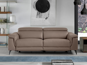 3-seater mink leather sofa