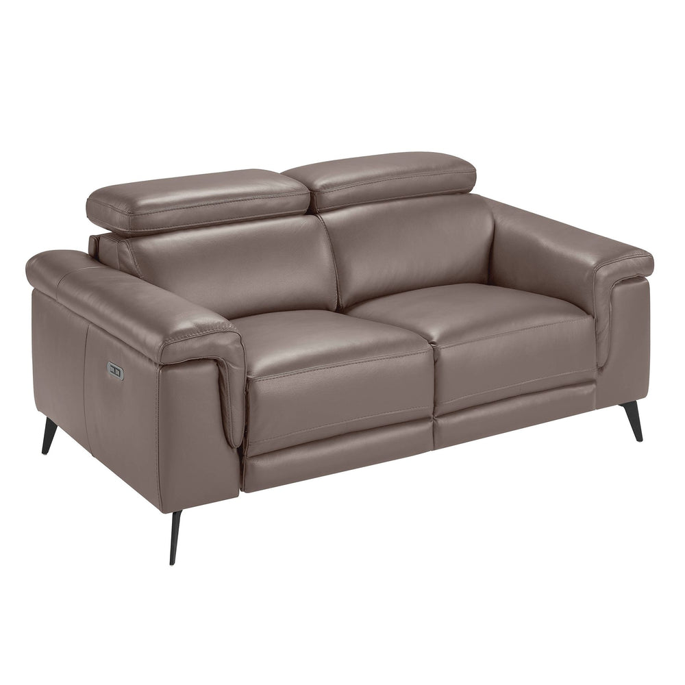 Relaxing 2-seater mink leather sofa