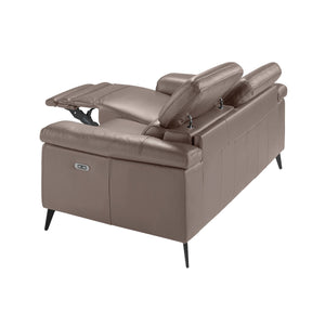 Relaxing 2-seater mink leather sofa