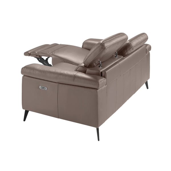 Relaxing 2-seater mink leather sofa
