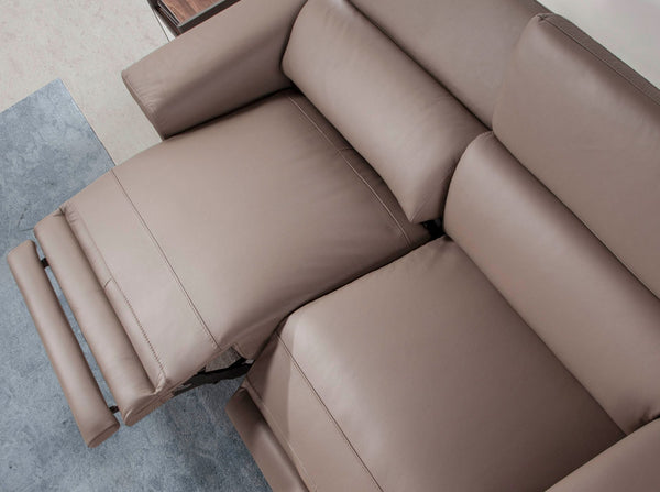 Relaxing 2-seater mink leather sofa