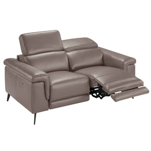 Relaxing 2-seater mink leather sofa
