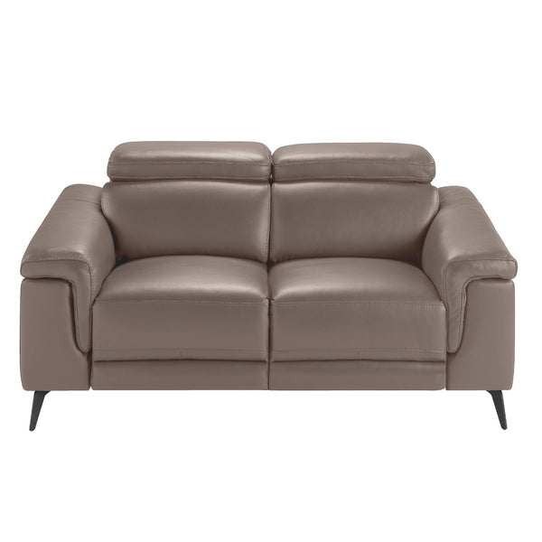 Relaxing 2-seater mink leather sofa