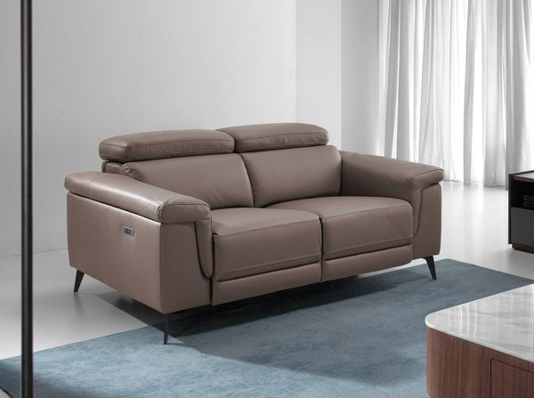 Relaxing 2-seater mink leather sofa