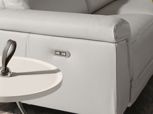 3-seater sofa in gray leather