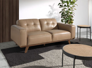 Chester 2-seater sofa in sand leather