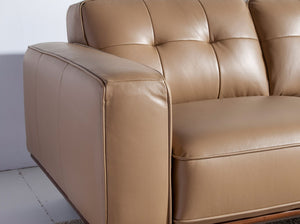Chester 3-seater sofa in sand leather
