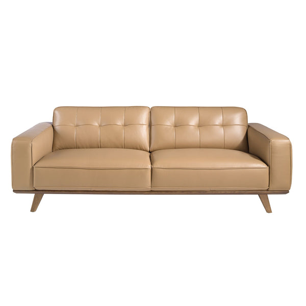 Chester 3-seater sofa in sand leather