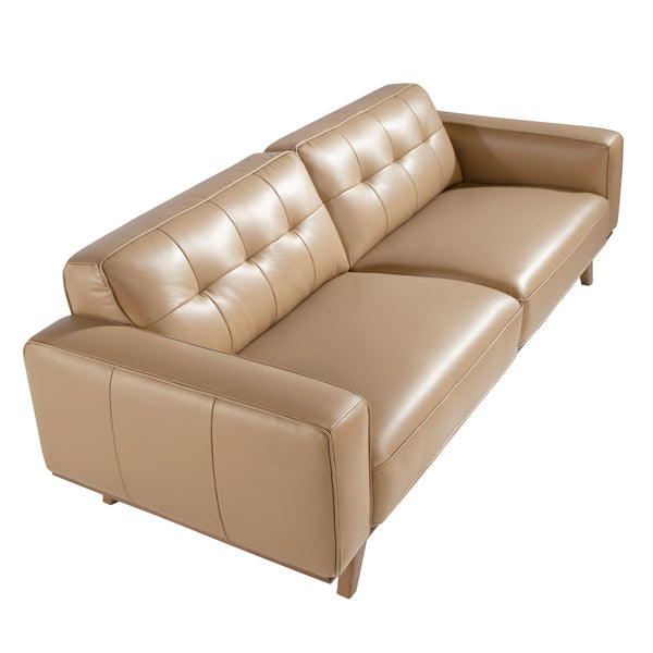 Chester 3-seater sofa in sand leather