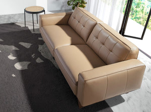 Chester 3-seater sofa in sand leather